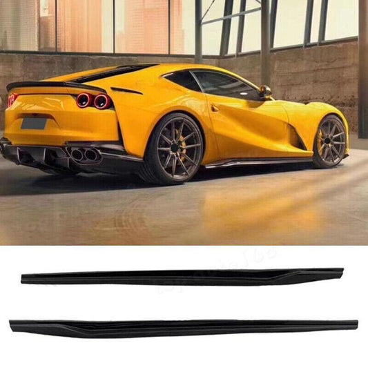 Carbon fiber body side skirt boilers are suitable for the for Ferrari 812 GTS. (Super fast 2018-23)