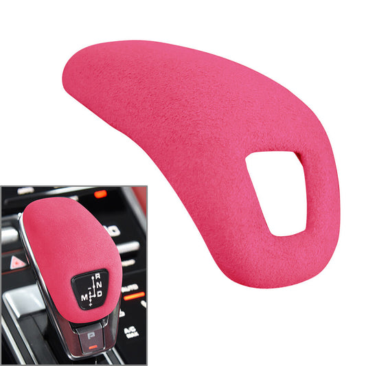 Car Center Console Gear Shift Knob Cover Trim Pink for Porsche for Panamera for Cayenne