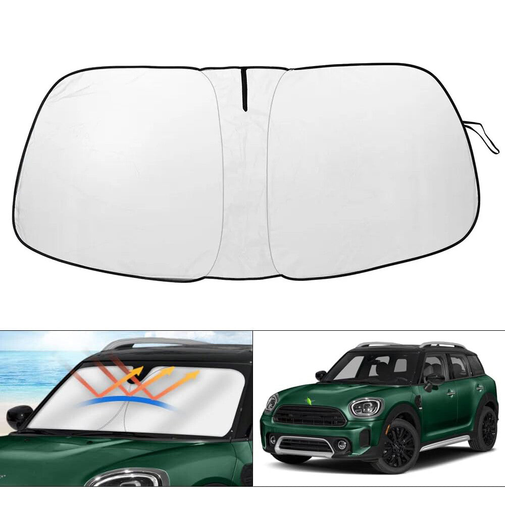 For 2015-2024 for Mini Cooper F55 F56 Windshield Sun Shade Foldable UV Block Cover