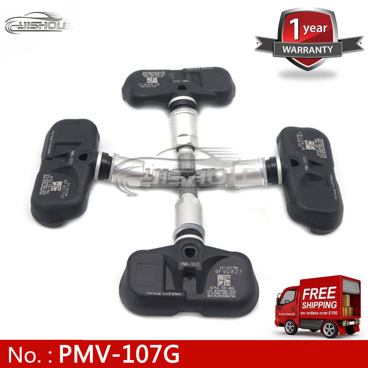 4 x 315MHz TPMS PMV-107G Tire Pressure Sensors for Honda Pilot, for Acura MDX, and for RDX