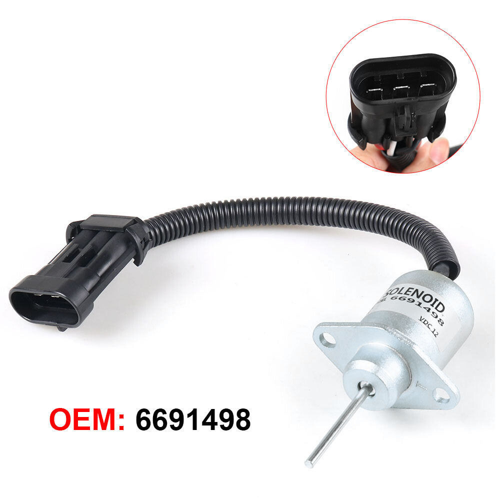1503ES-12A5UC4S, 3143301-406, 1G 925-60011, 6691498 Fuel Shutoff Solenoid 12V