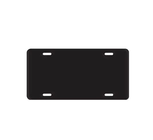 Car license plate frame cover cap, rear trunk blank matte black, suitable for Ram