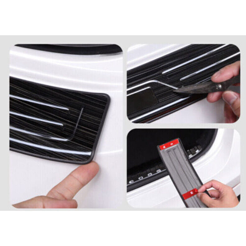 for Kia K5 2021-2023 Black Steel Rear Bumper Protector Sill Plate Guard Cover 2x