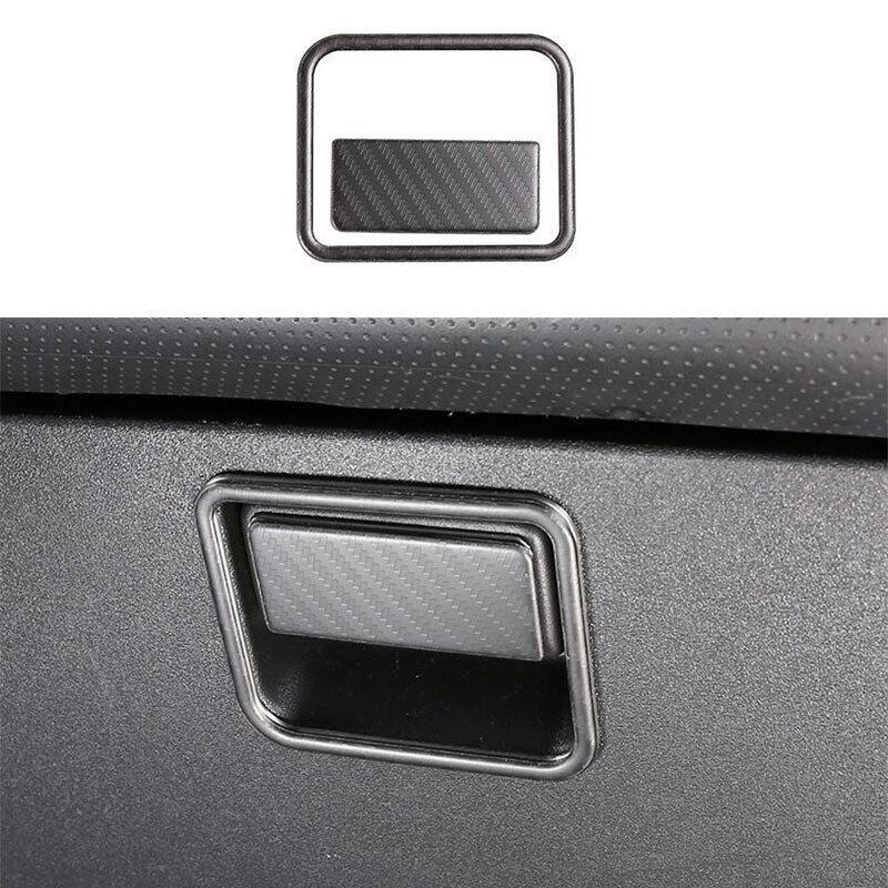 for Toyota FJ Cruiser 2007-2021 Carbon Fiber for Co -Pilot Storage Box Handle Trim
