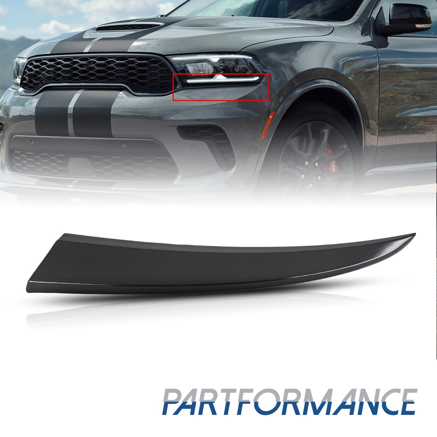 Front-drive side grille molding is available for 2021-2022 for Dodge Durango 6UZ41DX8AA