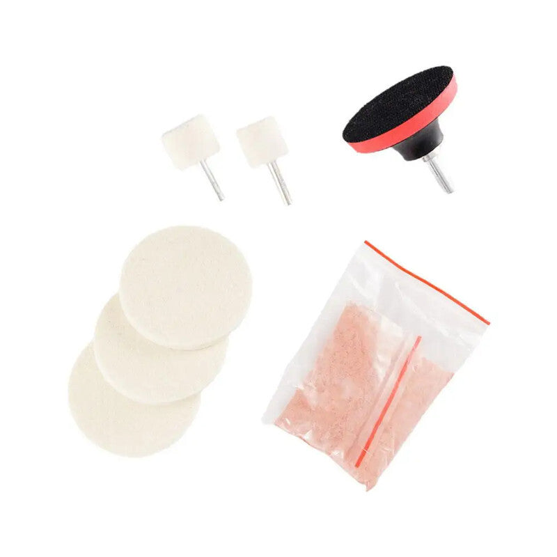 Car Glass Wool Wheel Pad Polished Scrach Remover Cerium Powder Polishing Tool