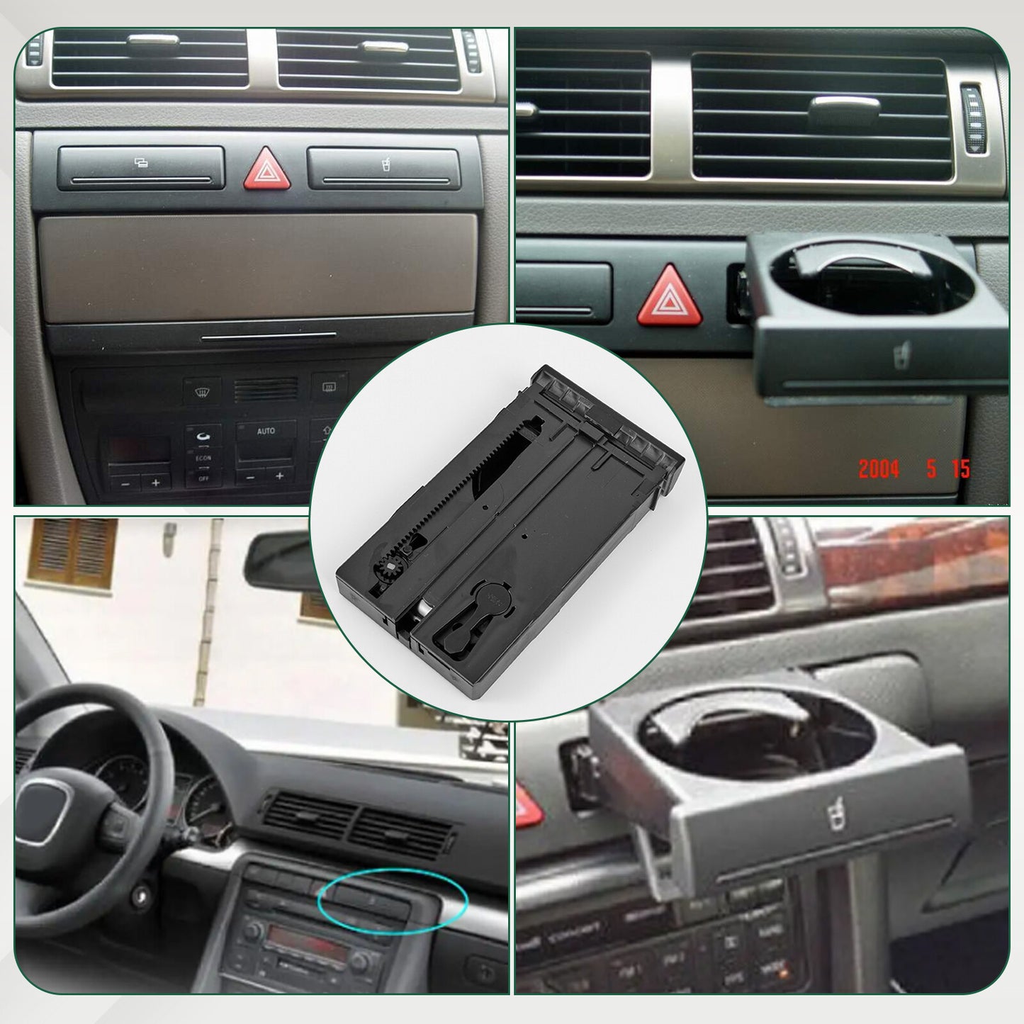 Cup holder drink holder can holder for Audi for A6 /C5 98-05 for A4 98-02 4B0862534D