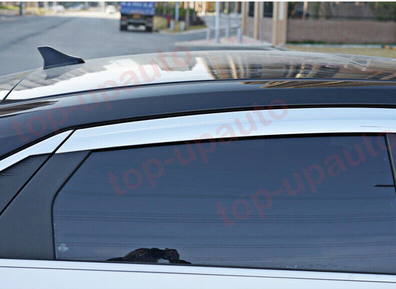 for Hyundai for Elantra 2021-2023 Chrome Window Visors Sun Rain Guard Vent Deflector