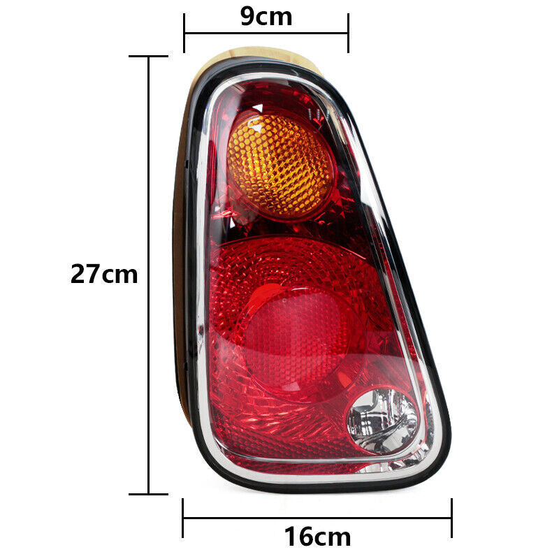 Right taillight, bumper, and brake light housing for BMW for Mini R50 R52 R53 2005 - 2008