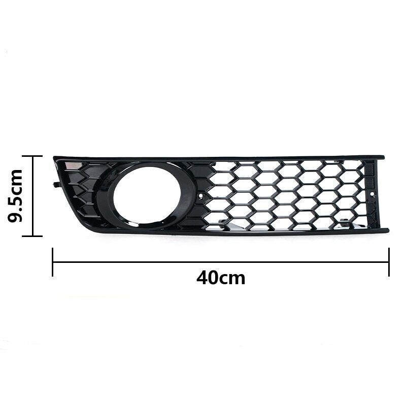 for Audi A4 B6 2001-2005 1 Pair Front Bumper Side Fog Light Hex Grilles