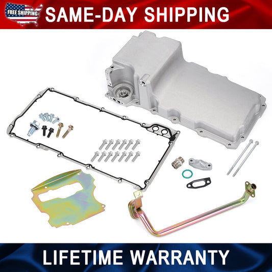 LS Oil Pan Kit Engine Low Profile for LS1 LS2 LS3 4.8L 5.3L 6.0L 6.2L Rear 302-1