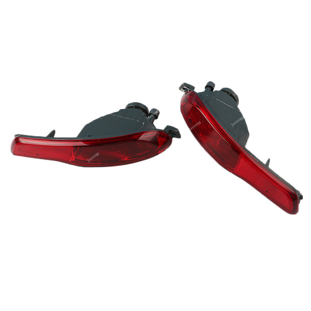 2Pcs Rear Bumper Reflector Fog Light Lamp Cover fit for Jeep Cherokee 2014-2018
