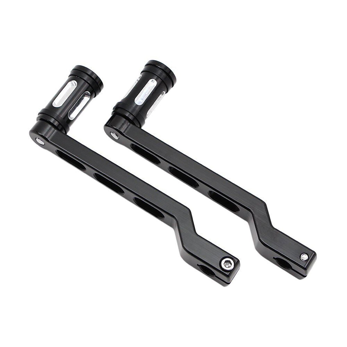 1 Pair Aluminum Motorcycle Gear Lever for Harley FL Softail / Touring Black