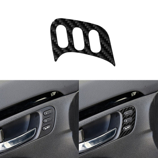 Carbon Fiber Driver Door Handle With Buttons Trim for Honda Ridgeline 2017-2020