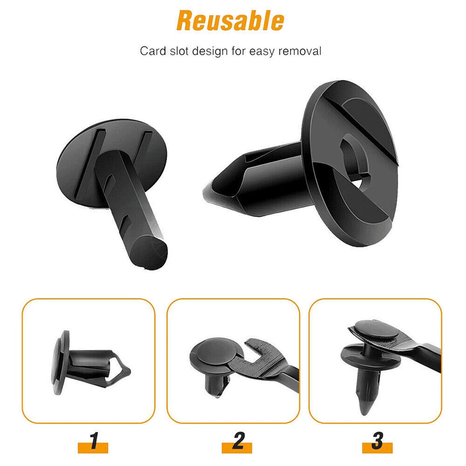 100pcs Bumper Cover Fender Shield Clip Wheelhouse Liner Retainer For GM for Ford