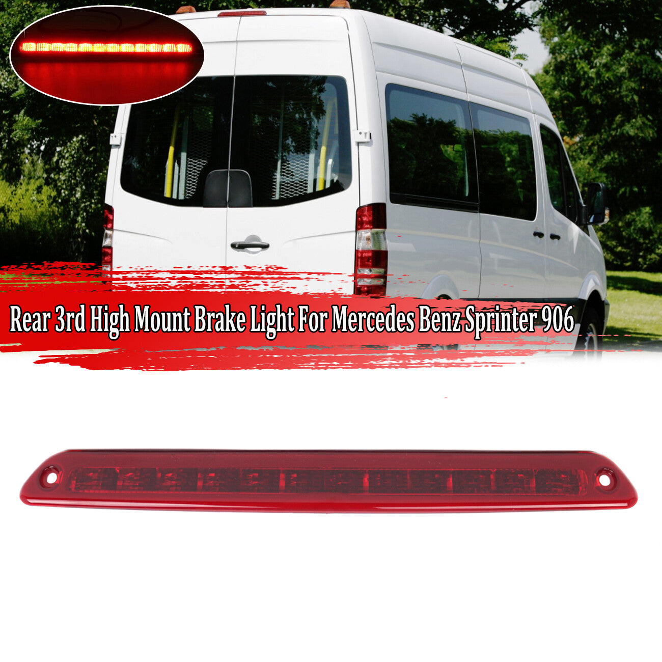 Applicable to 2006-2019 for Mercedes-Benz Sprinter 906, third rear brake stop light A9068200456
