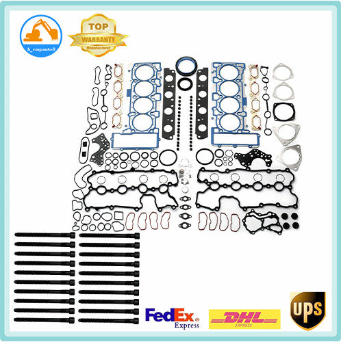 Engine Overhaul Rebuild Gasket Seals Kit Head Screws for Audi S5 A6 for VW 4.2L