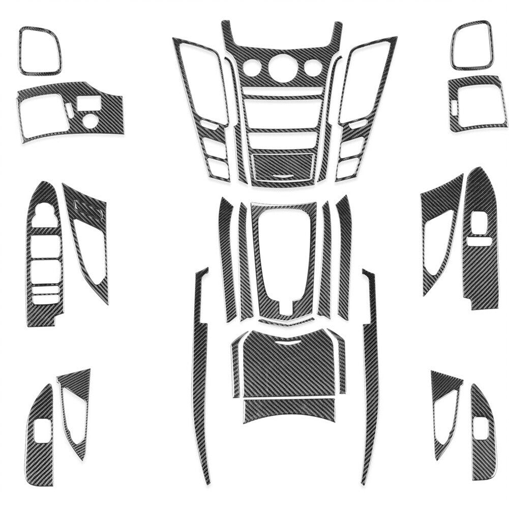 31Pcs Carbon Fiber Full Interior Decorative Cover Trim for Cadillac 2008-13