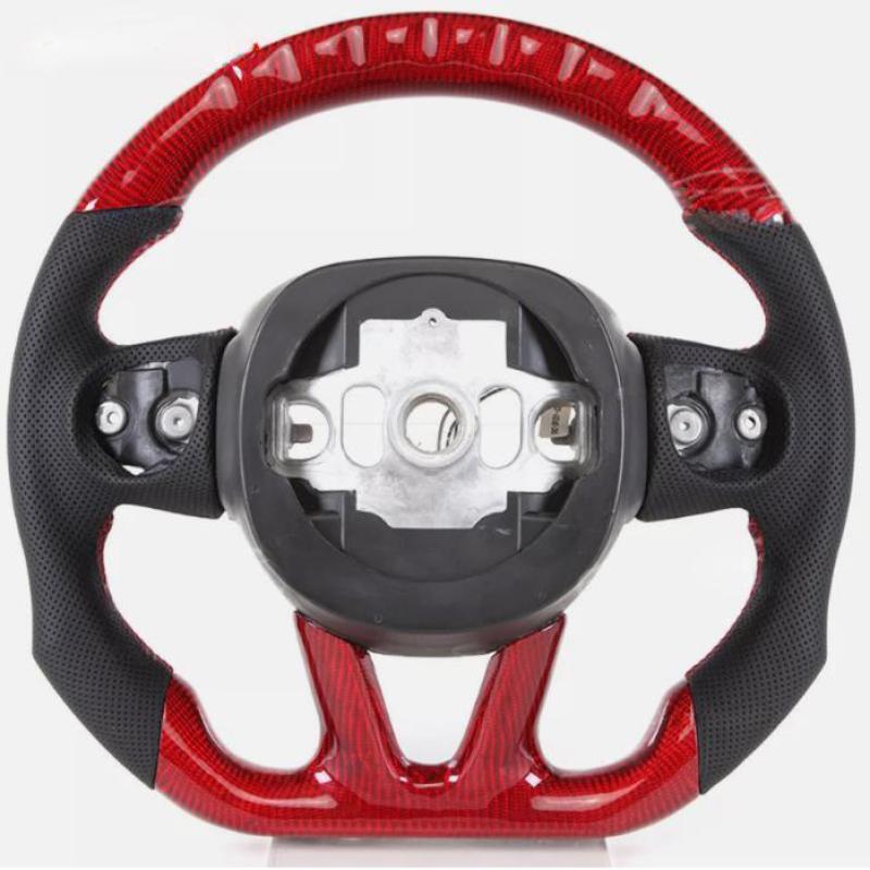 Carbon Fiber LED Steering Wheel w/o Heated for 15+ for Dodge Charger for Challenger SRT