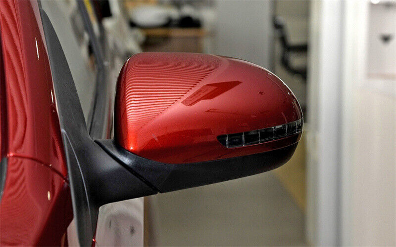 Red Left Side Rearview Mirror Shell Cover Cap Fit for Kia Pegas 2017-2019 1PCS