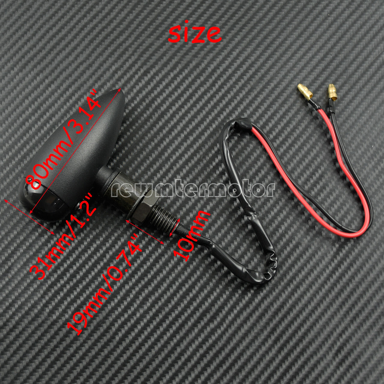 2X Turn Signal Indicator Flasher Light Fit for Harley 883 Bobber Chopper Matte