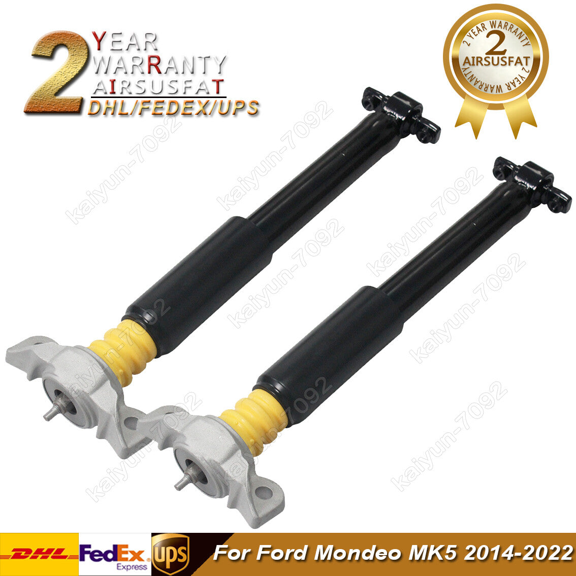 2x for Ford Mondeo MK5 2014-2022 Rear Left Right Shock Absorber Strut Assembly