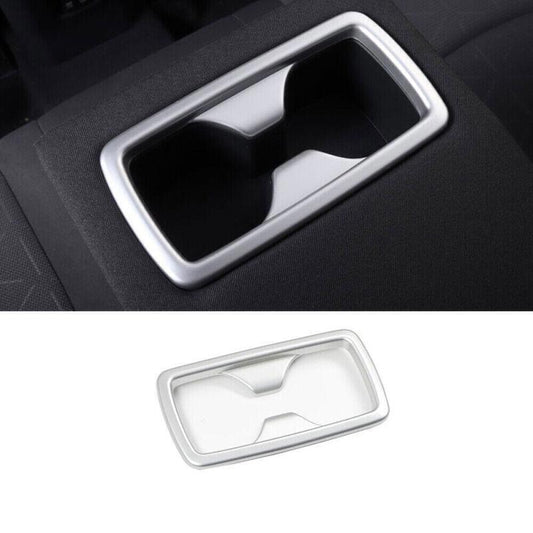 for Toyota Rav4 2019-24 Silver Interior Rear Water Cup Panel Frame Cover Trim 1X