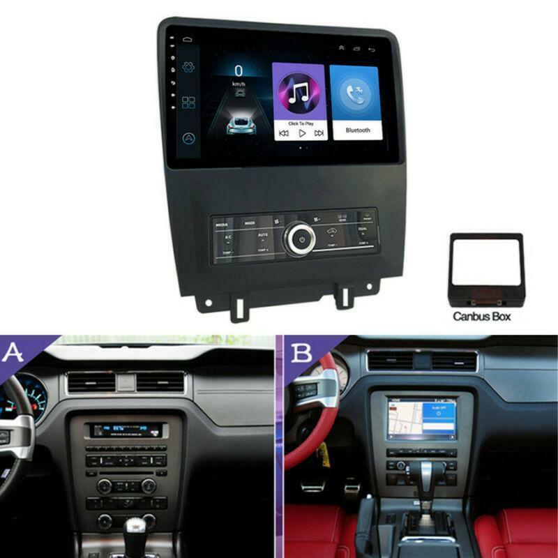 10 Android 10.1 Stereo Radio GPS Player for Ford for Mustang GT 2010-2014 Manual AC