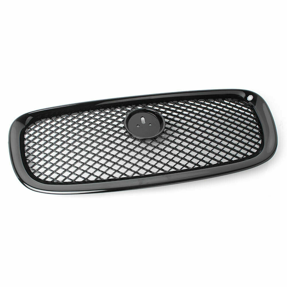 Gloss Black Upper Grill Front Grille for Jaguar XF XFR 2012 2013 2014 2015