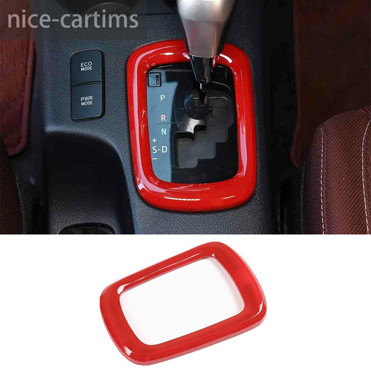 Fit For T@yota Hilux Revo 2015-21 Interior Central Gear Shift Panel Trim ABS Red