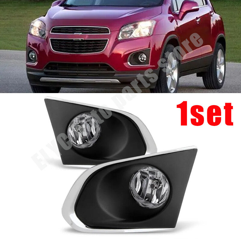 1 Set Front Bumper Fog Light Lamp Cover Frame Cap for Chevrolet Trax 2013-2016