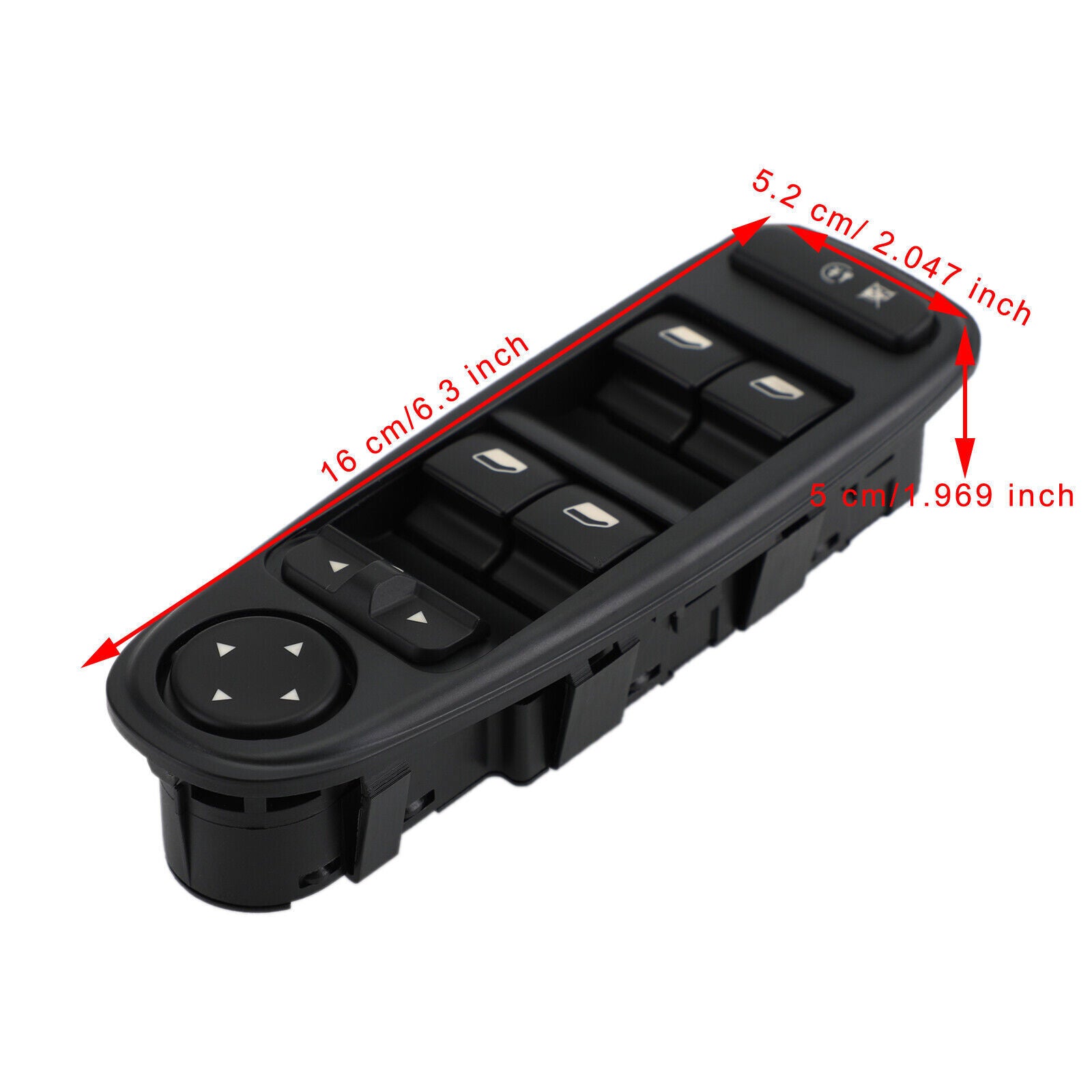 for CITROEN C4 Picasso 2006-2013 YU Power Window Switch Mirror Adjustment BLACK