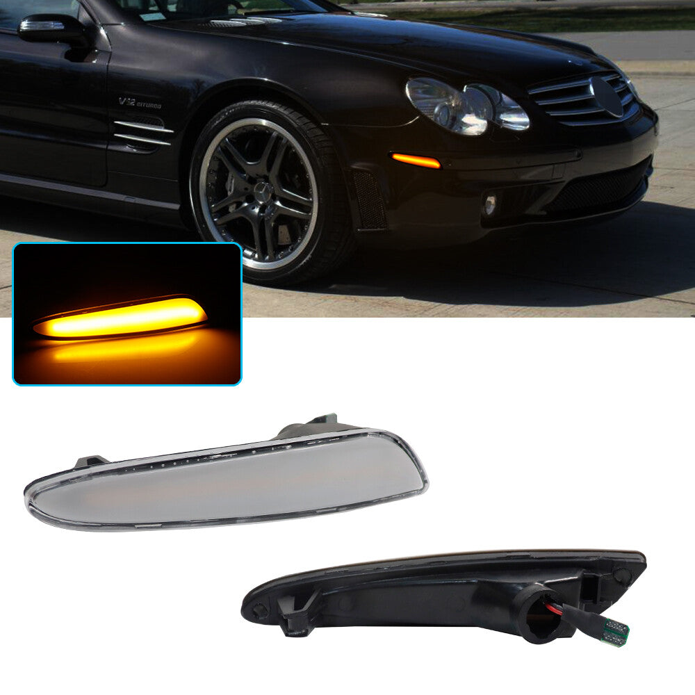 Transparent amber side marker lights are suitable for Mercedes-Benz W211 E-Class Sedan/Wagon 03-06