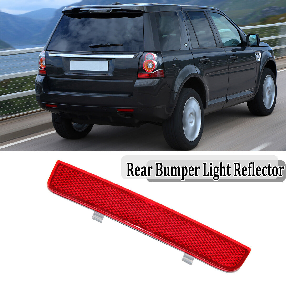 The red reflector on the right rear bumper is suitable for Land Rover LR2 / for Land Rover for Range Rover LR006349