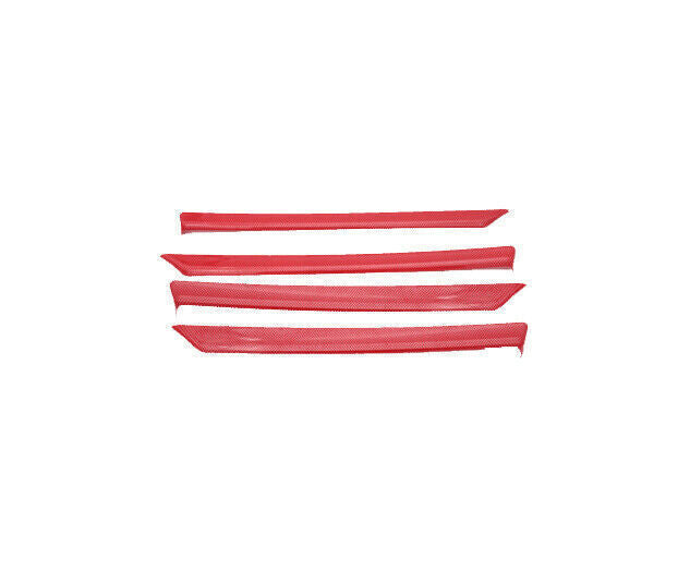 Inner Door Panel Cover Trim 4PCS for Honda for Civic 2016-2021 10th Red Carbon Fiber