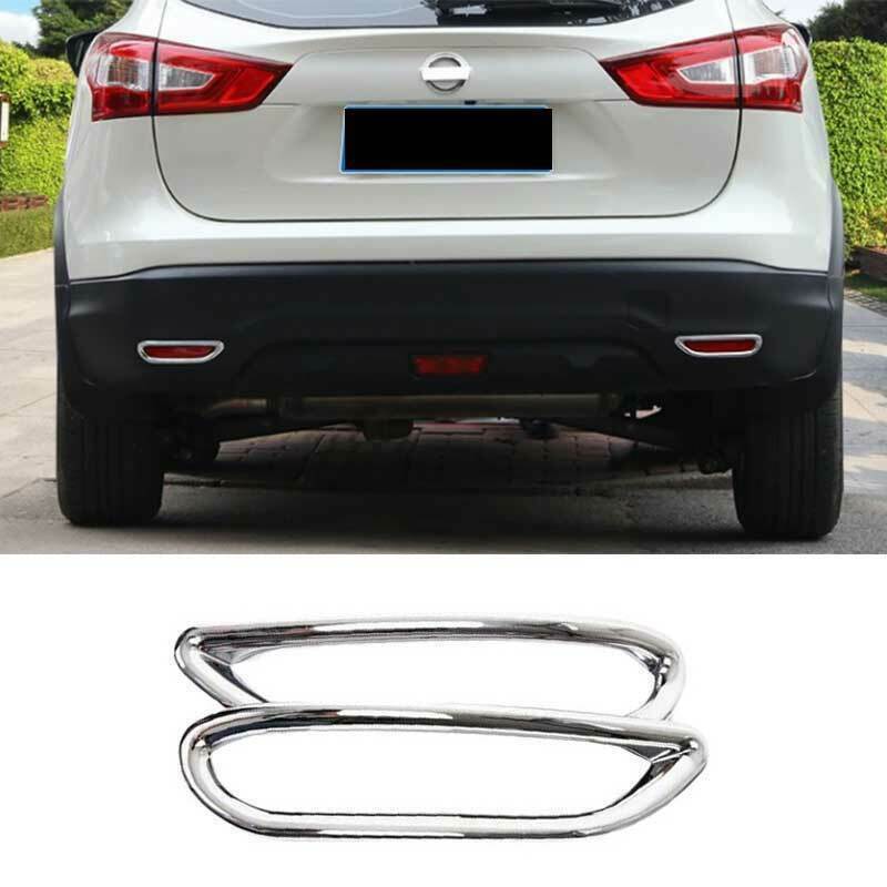 for Nissan Rogue Sport 2017-2021 Chrome ABS Rear Fog Light Lamp Frame Cover Trim