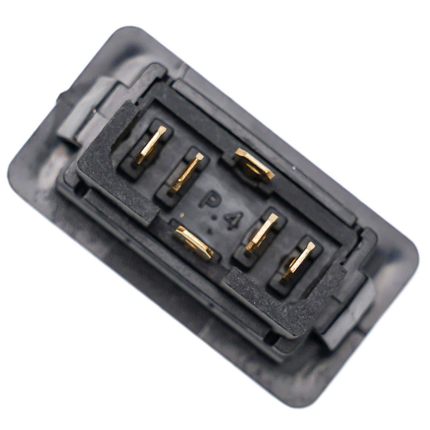 Car electric power switch button with green light, 6-pin, 12/24V, 20A on/off.