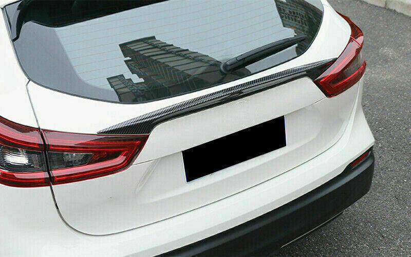 for Nissan Rogue Sport 2017-2022 Carbon ABS Rear Trunk Spoiler Wing Strip Trim