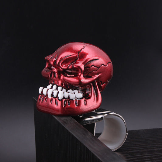 Red Skull Head Car Steering Wheel Spinner Suicide Knob Handle Auto/Truck