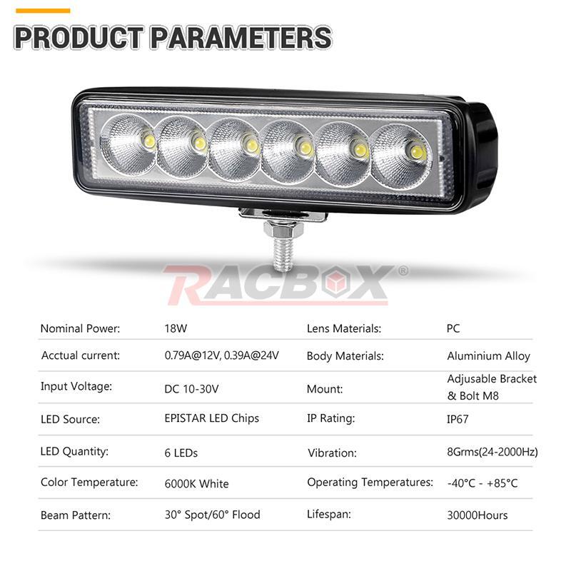 LED Work Light Bar Spot Flood Roof Lights Driving Lamp Car Offroad Truck SUV ATV