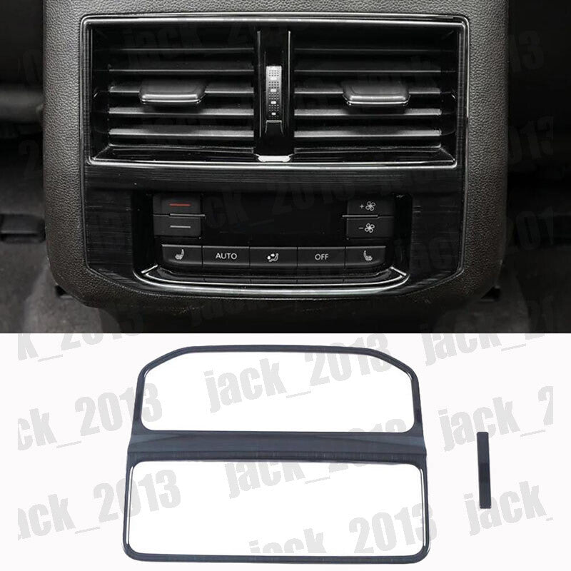 Black steel style Rear Air Vent Outlet Trim Fit for VW Atlas Teramont 2021-2024