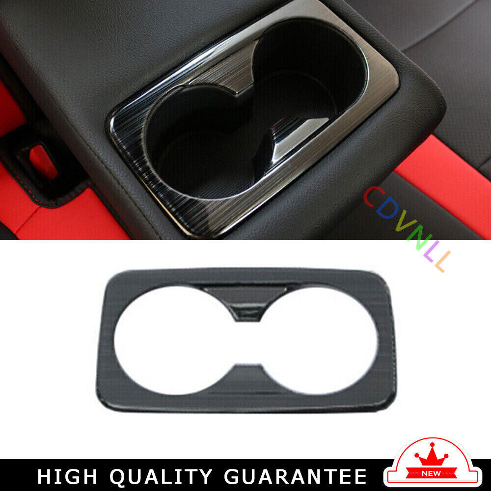 Rear Water Cup Holder Panel Cover Trim for Kia K3 Forte 2019-2022 Black Titanium
