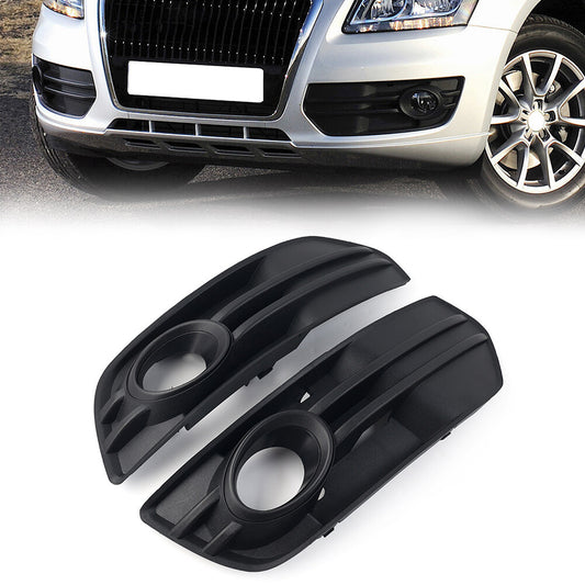 Front Lower Bumper Grille Fog Light Grill Cover With Fog Lamp Hole Fit for Audi Q5