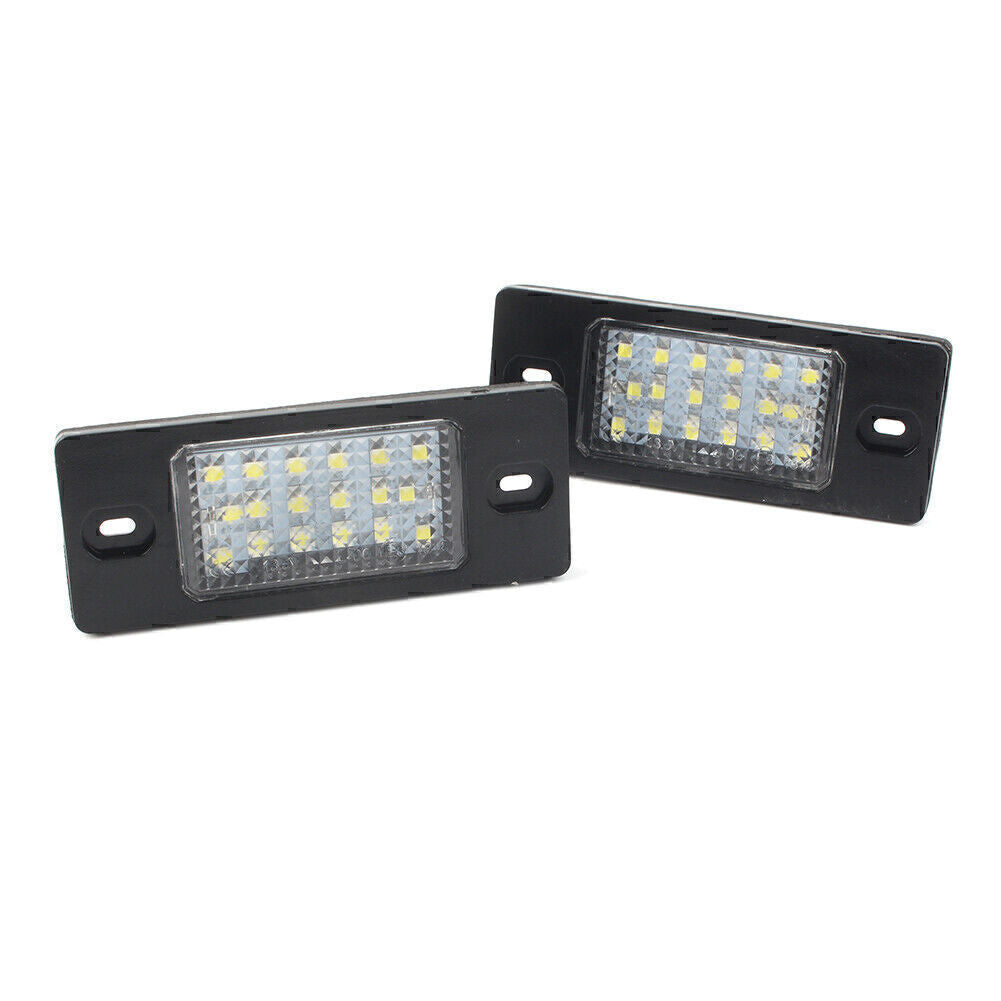 2x White LED License Plate Light Lamps Fit for Porsche for Cayenne for VW Touareg