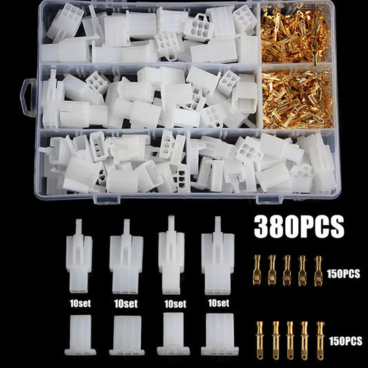 40Set 2.8mm Connector Car Electrical Wire Male Female Cable Terminal Plug Kits