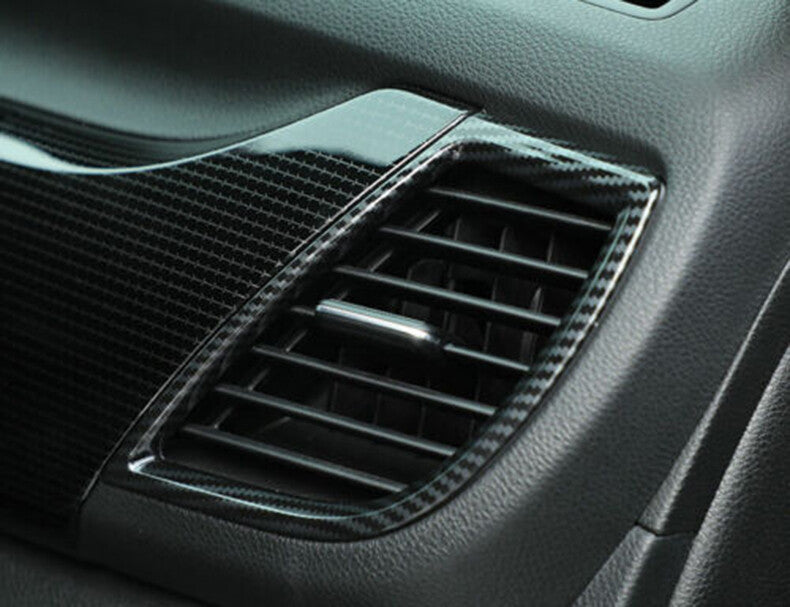 for Kia Seltos 2020-2023 Carbon Fiber Console Side Air Vent Outlet Cover trim 2x