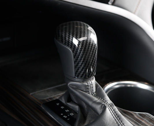Carbon fiber Look Gear Shift Knob protective cover trim 1 piece for Toyota for Camry 2018 - 2023