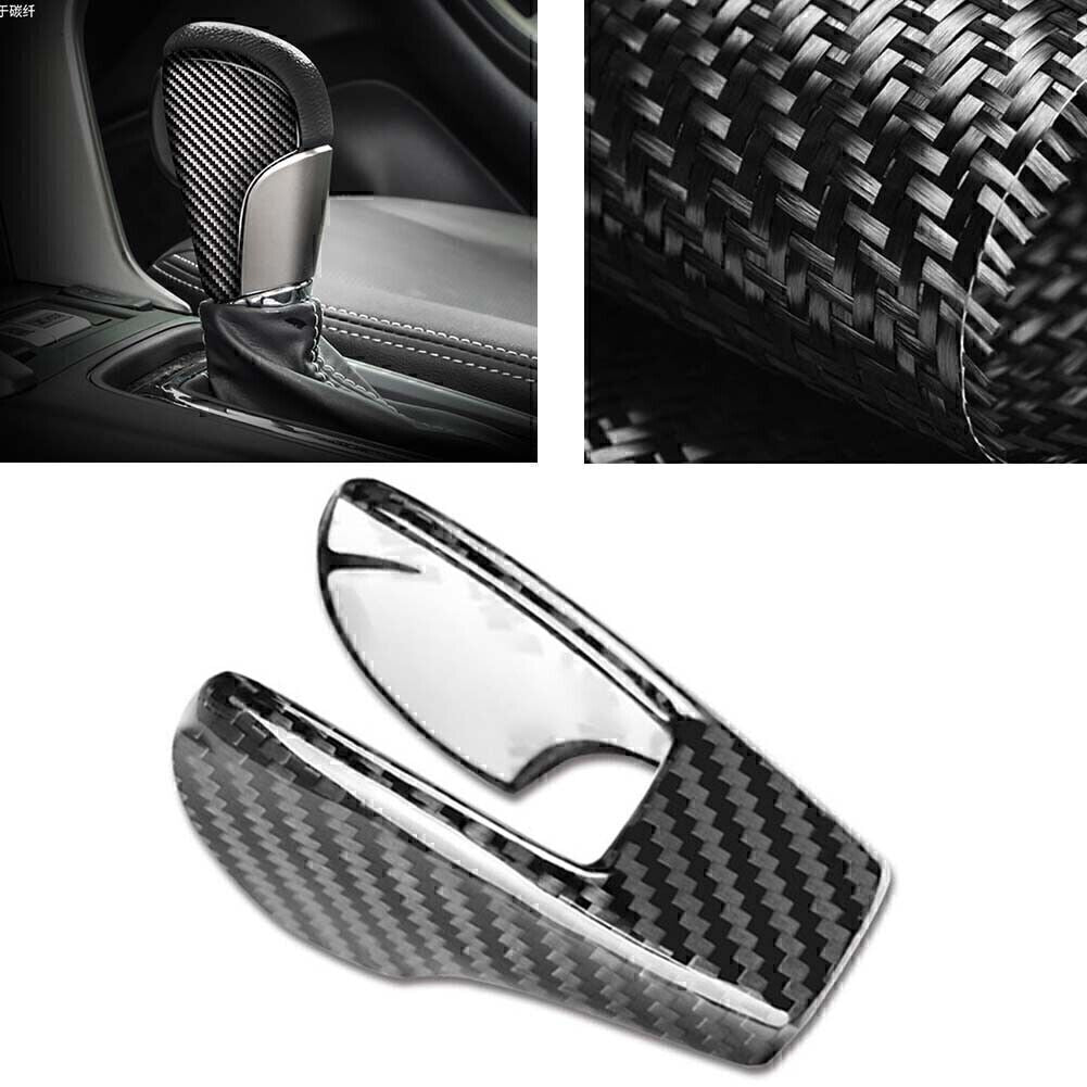 Carbon Fiber Car Gear Shift Knob Cover Trim Fit for Subaru Fitester 2013-2018 Lower