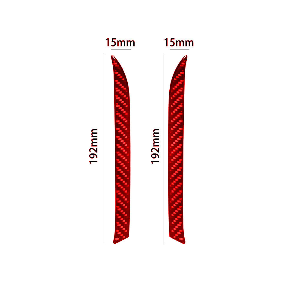 Red Carbon Fiber Front Door Handle Panel Trim for Volkswagen for Tiguan 2013-2017