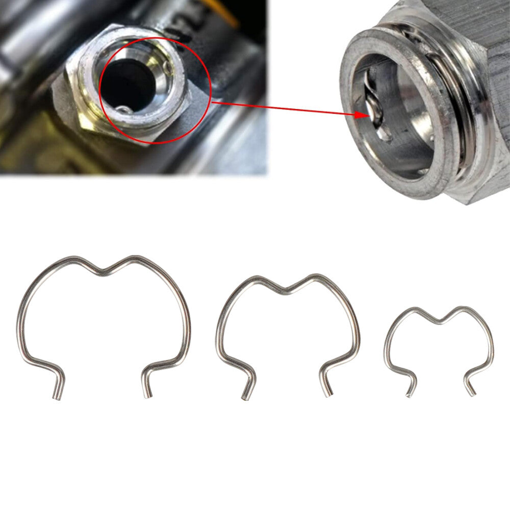 18-piece quick connector clips for transmission oil cooler wire clamps, 6-3/8 inch, 1/2 inch, 5/8 inch